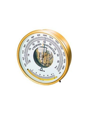 Sato 7610-20 Baromex Aneroid Barometer with Glass Thermometer