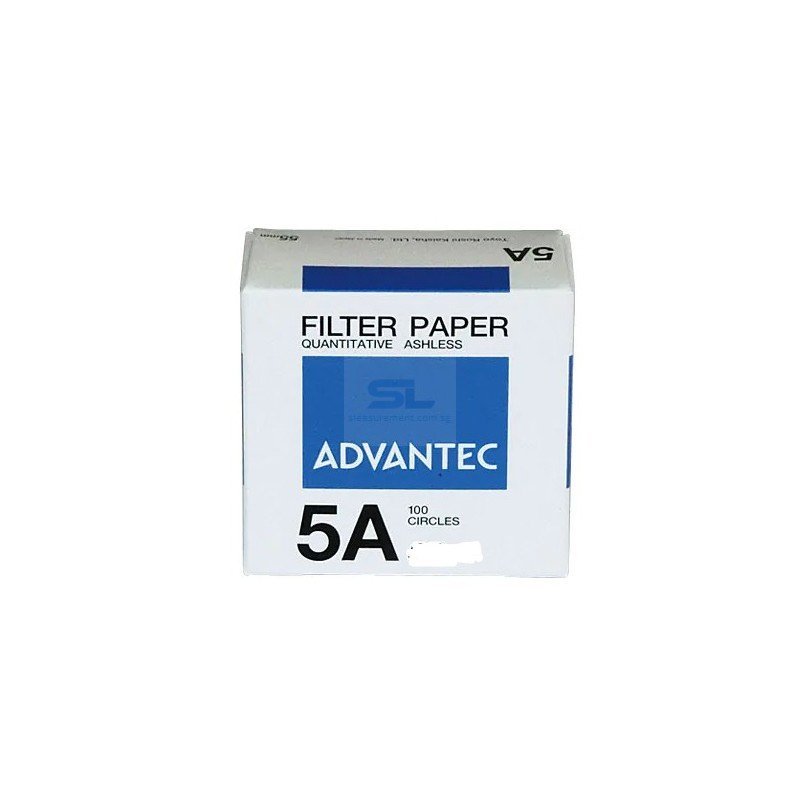 Advantec No. 5A quantitative filter paper, 47 mm, 100 sheets